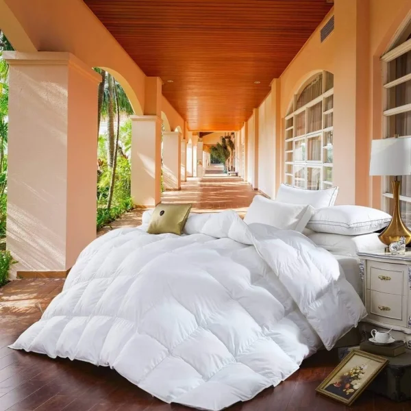 California (Cal) King Size Luxurious 1200 Thread Count Goose Down Alternative Comforter, 100% - Image 2