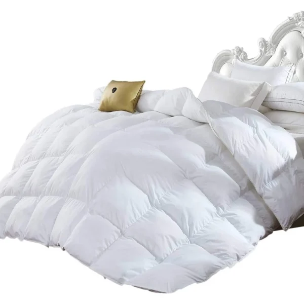 California (Cal) King Size Luxurious 1200 Thread Count Goose Down Alternative Comforter, 100%