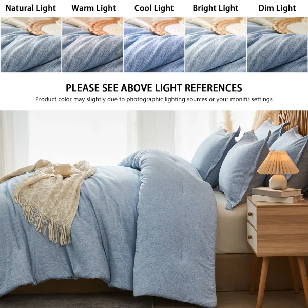 Comforter Sets - 2/3 Pieces in a Bag, Bedding Sets with Comforters, Pillowsham, Room Decro , Cationic Dyeing Process - Image 3