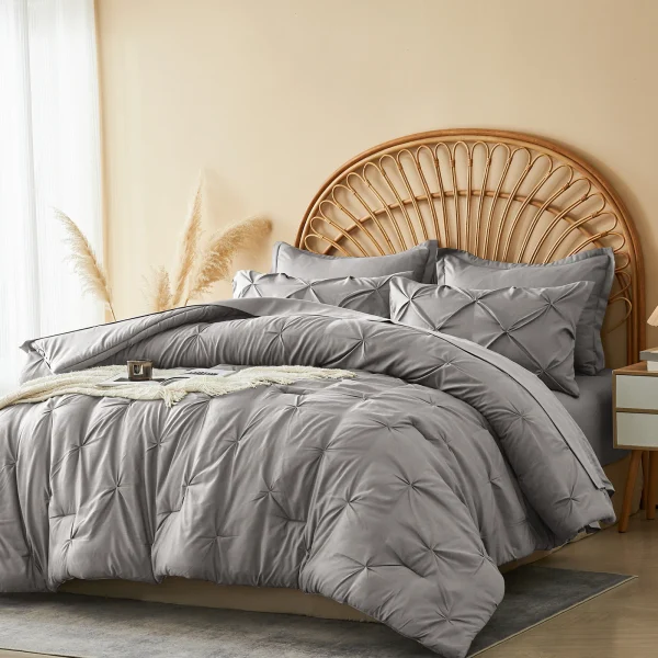 5-PC/7-PCS Comforter Set - Queen Bed in a Bag with Comforters, Sheets, Pillowcases Queen King Full Twin - Image 2