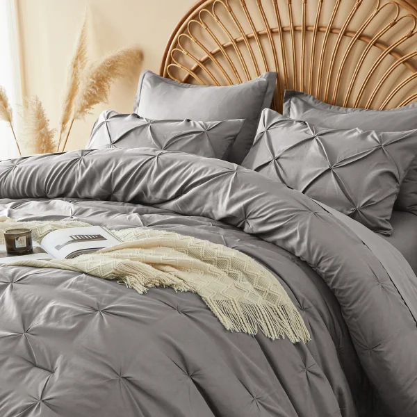 5-PC/7-PCS Comforter Set - Queen Bed in a Bag with Comforters, Sheets, Pillowcases Queen King Full Twin - Image 3