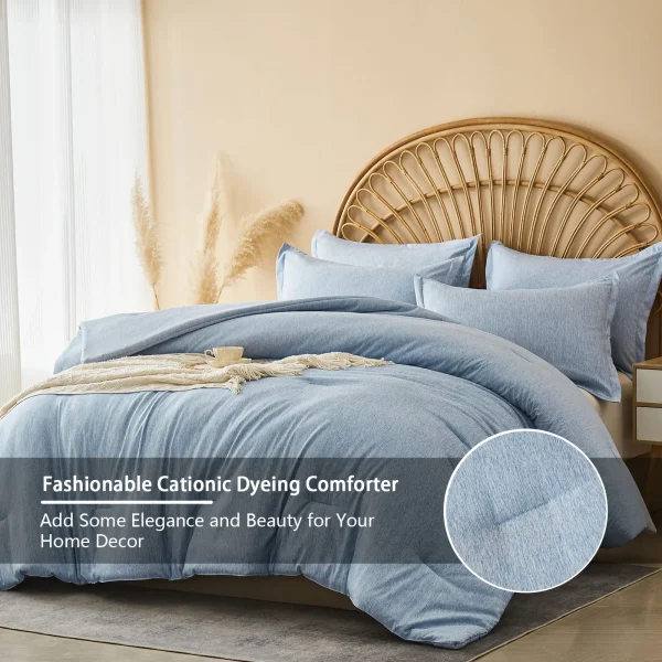 Comforter Sets - 2/3 Pieces in a Bag, Bedding Sets with Comforters, Pillowsham, Room Decro , Cationic Dyeing Process - Image 2