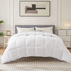 Four Season Universal Down Comforter- Soft and Fluffy Bedding, Lightweight and Luxurious Down Comforter